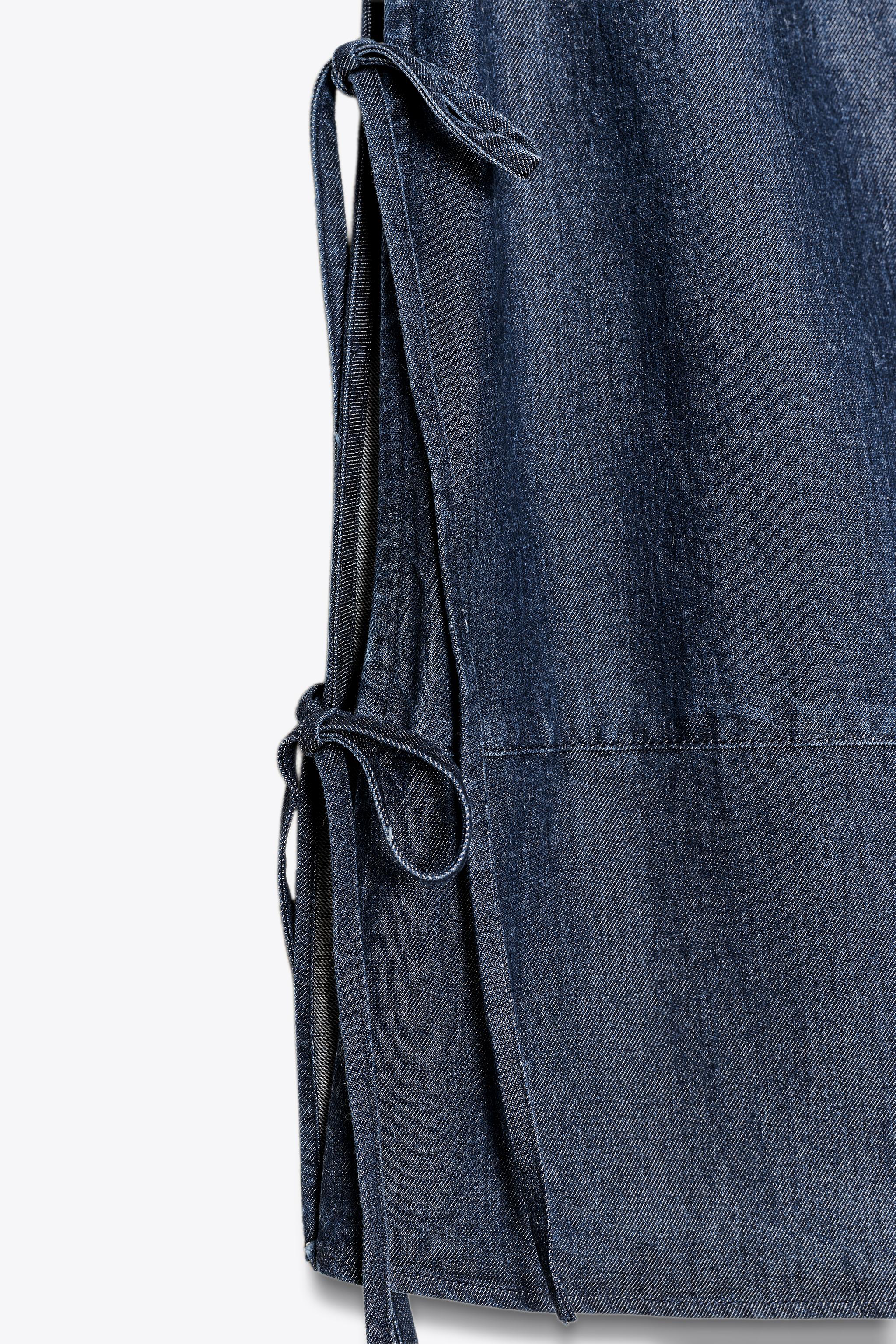 ZW COLLECTION DENIM TIE TOP